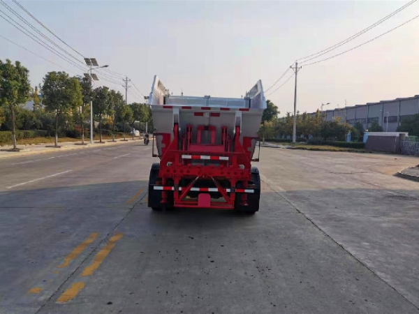 五十鈴100p國六無泄漏后高位掛桶壓縮垃圾車